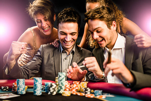 Live croupier in action